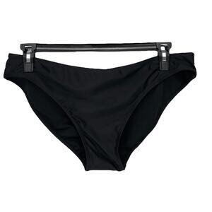 NWT NICOLE MILLER STUDIO Womens BIKINI SWIM BOTTOM Black Size 1X